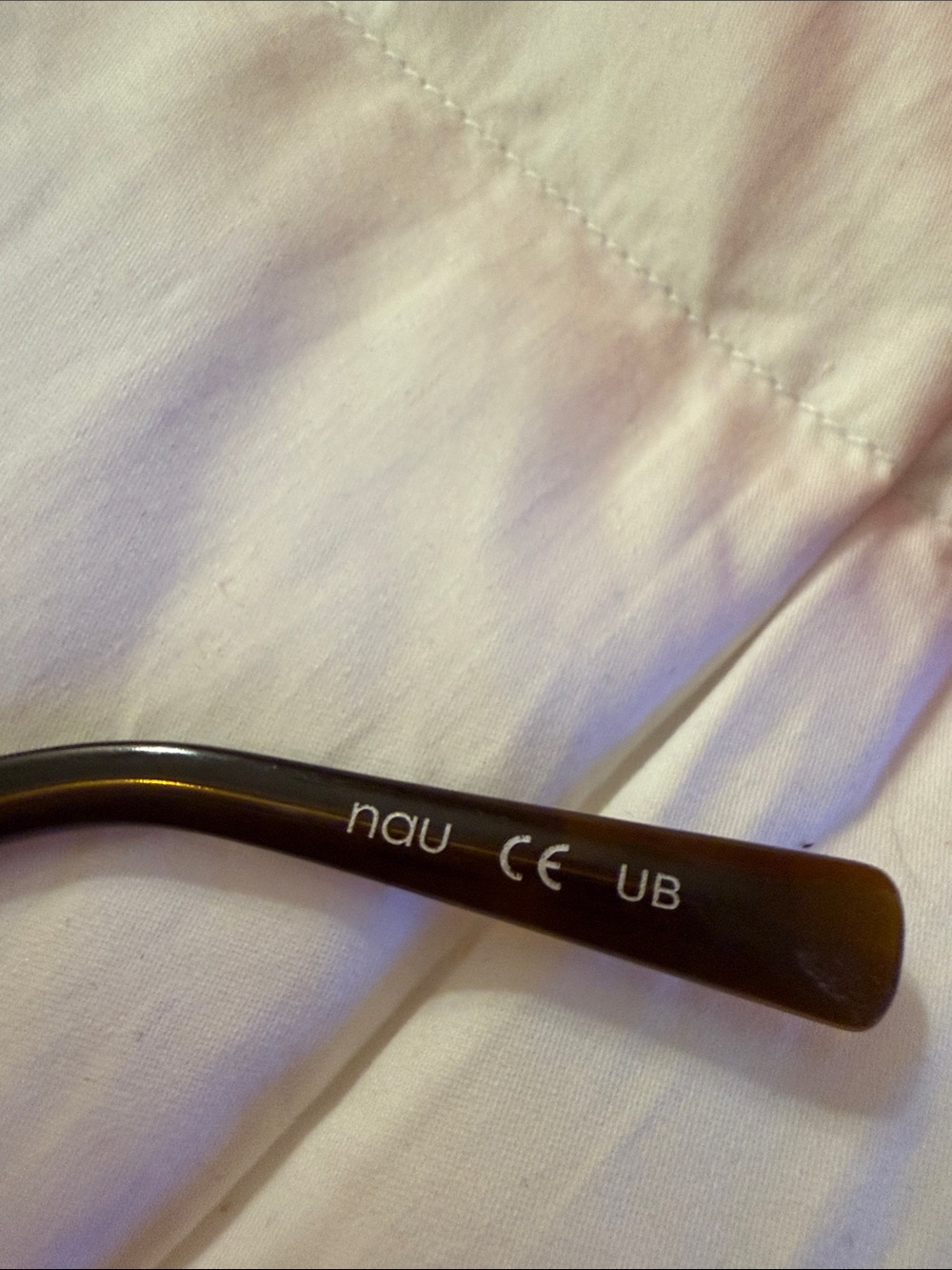 Nau Brown Square Frame Glasses with Red Case - Picture 7 of 8